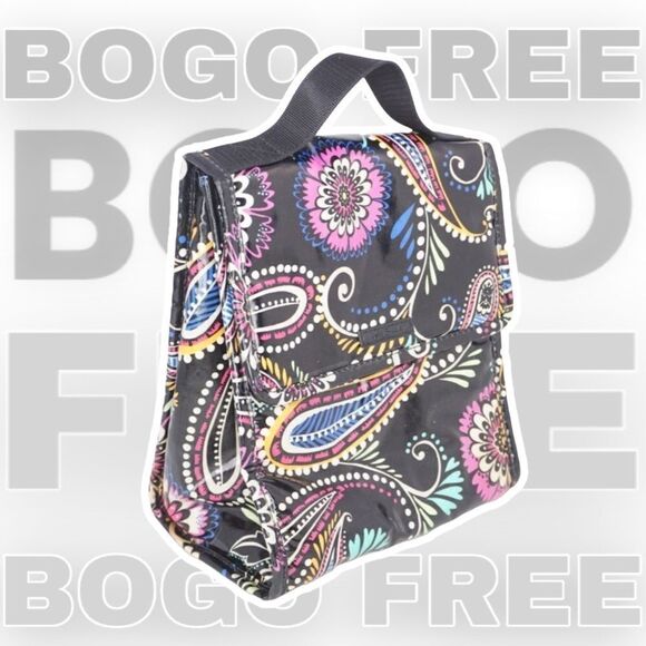 Vera Bradley BOGO FREE SALE Haymarket Paisley Print Insulated Lunch Tote - Picture 1 of 9